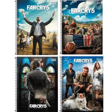 Imagem de Caderno Espiral Capa Dura 1 Matéria - 80 Folhas - Far Cry 5 - Tilibra