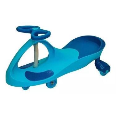 Imagem de Brinquedo Super Car Rolimã Unitoys Gira Volante 360º, Azul claro