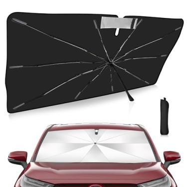 Imagem de Guarda-sol para para-brisa com ajuste personalizado RAV4 2019-2025 Capa de carro com proteção UV dobrável, escudo de chuva de emergência e protetor de painel - Acessório automotivo durável