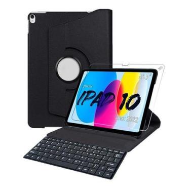 Imagem de Capa Giratoria Para iPad 10 Geração Pelicula + Teclado - BDNET