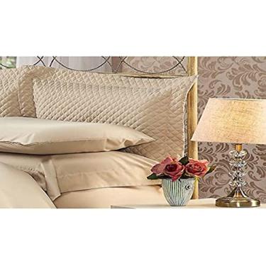 Imagem de Fronha Matelasse Soft Touch 50 x 90 Marrom com Abas PLUMASUL