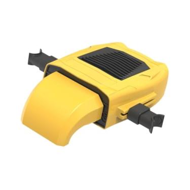 Imagem de IEUDNS Ventilador de resfriamento do banco traseiro do carro USB portátil 19x11x5cm Instale facilmente para veículos acessórios genéricos ajustáveis ​​3, Amarelo