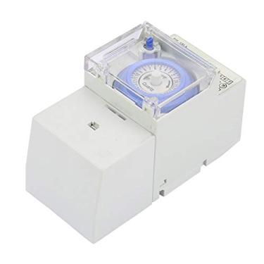 Imagem de Sul181h 24 horas Manual de timer mecânico de 24 horas Manual de tempo do controlador de tempo para iluminação de estra Equipamento de fábrica de carregamento Módulo de trilho DIN