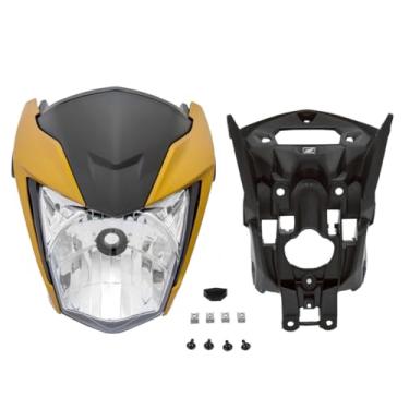 Imagem de Kit Frente Completa Farol Aranha Honda Cg Titan 160 2022 A 2024 Todas Cores(Amarelo Dourado)