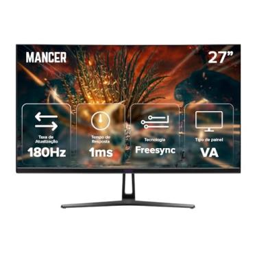 Imagem de Monitor Gamer Mancer Valak VX3 | 27 Polegadas | Quad HD (2K) | Curvo | Painel VA | 1ms | 180Hz | FreeSync | HDMI/DP | MCR-VLKVX3-BL01