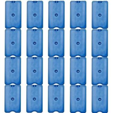 Imagem de 20 Placa Gelo Reutilizável 500Ml Bolsa Térmica Caixa Isopor - Clio Gel