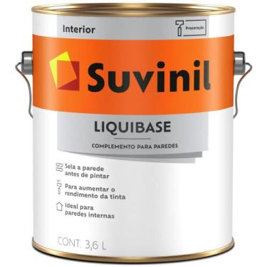Imagem de Liqui-Base para Selar Parede Interna 3.6 Litros - 53443277 - SUVINIL