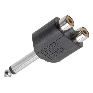 Imagem de Adaptador Femea RCA Dupla para PLUG P10 Mono (10 Unidades) - BITS