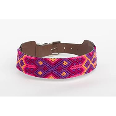 Imagem de Coleira de cachorro XUXO, couro vegano, feita à mão, resistente à água, durável, Valladolid, GG