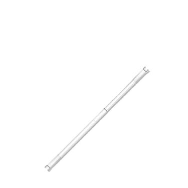 Imagem de Varão de Cortina Universal Extensível, Fixação por Pressão, Ajustável 0,90M A 1,05M, Branco e Prata, para Box e Pia
