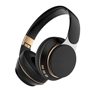 Imagem de FVDPWYE/Fones de Ouvido com Cancelamento de Ruído Fone de Ouvido Dobrável com Microfone para, Preto