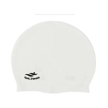 Imagem de Touca De Natação De Silicone Impermeável Com Protetores De Ouvido Para