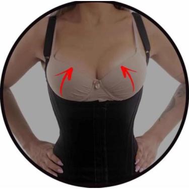 Imagem de Cinta Corselet Modelador Alta Compressão Aumenta Seios 2x - Princesa C