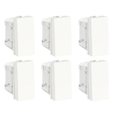 Imagem de Kit 6x Interruptor Simples S70110104 Branco Orion Schneider - Schneide