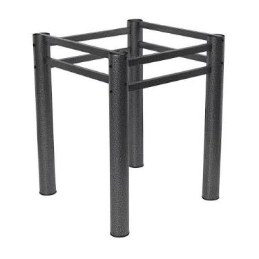 Imagem de Base Para Mesa De Jantar Quadrada Tubular 75cm Para Tampos De Granito 