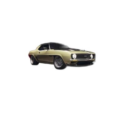 Imagem de Papel De Parede 3D Carro Antigo Camaro Chevrolet 3,5M Cxr09 - Você Dec
