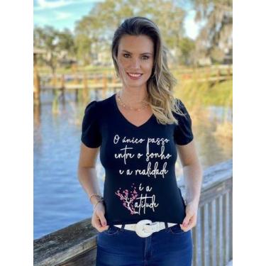 Imagem de T-shirt FRASE atitude - A_TSHIRT.OFICIAL, Preto