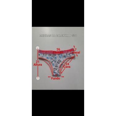 Imagem de Kit 10 Calcinha De Cos Alto Cotton Algodão Barato Atacado - JANAIKA M 