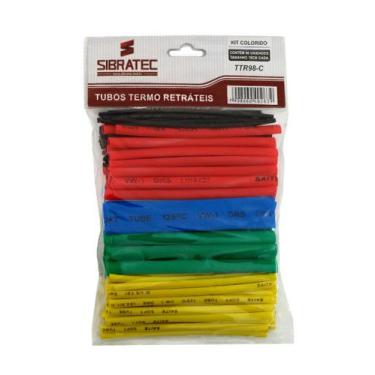 Imagem de Espaguete Isolante Termo Retrátil 98 Pçs Colorido - Sibratec