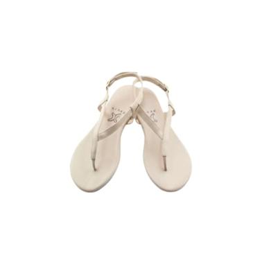 Imagem de Sandalia feminina rasteirinha confortavél luxo couro legítimo feita a mão Dcuir Veneza (Nude, BR, Adulto, Numérico, M, 40)