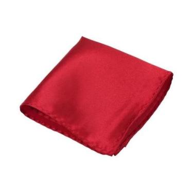 Imagem de Lenço de Bolso Masculino Vintage - Quadrado, Sólido e para Padrinhos d