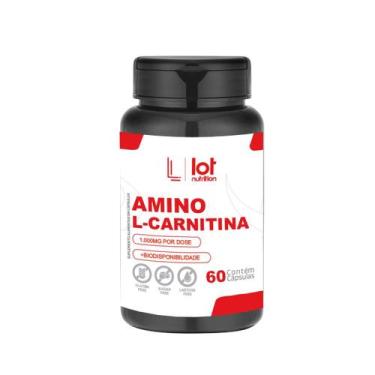 Imagem de LCarnitina 400mg 60 cápsulas - LOT NUTRITION, Sem Sabor
