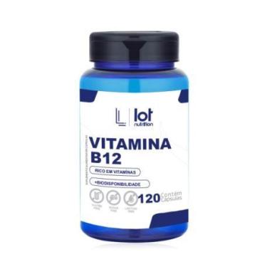 Imagem de Vitamina B12 Cianocobalamina 120 cápsulas - LOT NUTRITION, Sem Sabor
