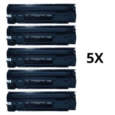 Imagem de Kit 5x Toner Compatível Ce285a 85a P1102W M1132 M1210 M1212 - SUPLI