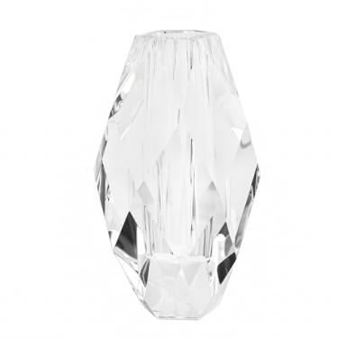 Imagem de DONOUCLS Decorações de vasos de flores de cristal de 20 cm para casamento, Natal ou presente - transparente com caixa de presente