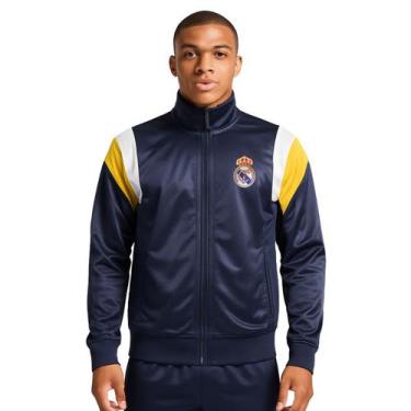 Imagem de Jaqueta Real Madrid Blusa Zíper Helanca Masculina Esporte Balboa, Mari