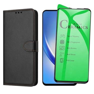 Imagem de Capa Carteira Para Galaxy A34 Capinha Flip Case + Película Cerâmica Premium