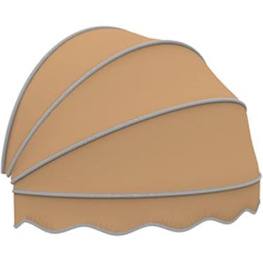 Imagem de Toldo Retrátil Multicolorido, Toldo De Arco Dossel Ao Ar Livre à Prova De Chuva Anti-uv Anti-neve, Fácil De Instalar Para Janela De Varanda De Porta, Red, 140x60cm