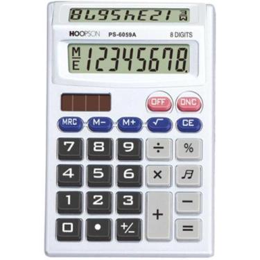 Imagem de Calculadora de Mesa 8 Dígitos Pilha Visor Duplo CZ - Mercoriental