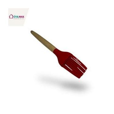 Imagem de Pincel Culinário de Silicone com Cabo de Madeira  Resistente, Moderno 