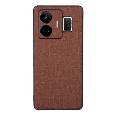 Imagem de Capas Compatível com OPPO Realme GT NEO 5,Design de padrão de tela,Pproteção completa de 360°,Pplástico macio,Proteção contra queda-Brown