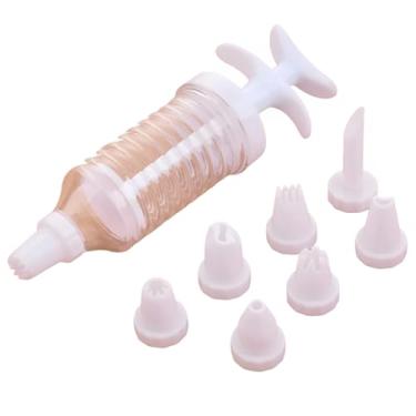 Imagem de Seringa Pistola Caneta para Decorar Confeitar Bolos com 8 Bicos