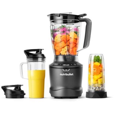 Imagem de Liquidificador nutribullet SmartSense Combo, 5 velocidades, 1400 Watts Cinza