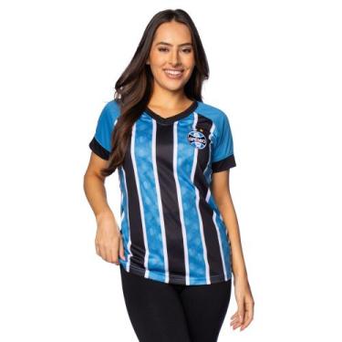 Imagem de Camiseta Feminina Legend Grenal Grêmio Estampada Azul/Preto - LOTUS, A
