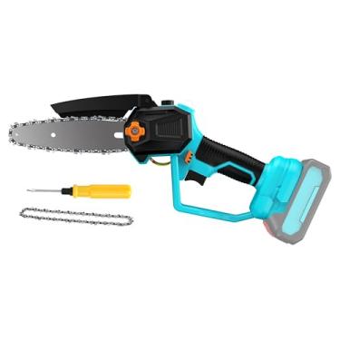 Imagem de Monggoli Mini Motosserra Para Dewalt, Bateria Máxima De 20 V, Motosserra De Poda Sem Fio De 6 Polegadas, Sem Escova, Trava De Segurança, Alimentada Por Bateria Para Corte De Madeira, Poda De Árvores