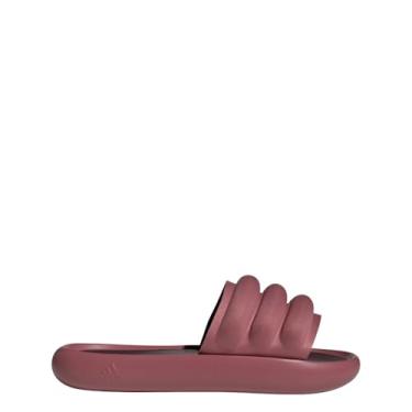 Imagem de adidas Sandália feminina Adilette Zplaash Slide, Crimson pré-amado/carmesim pré-amado/Ma, 11