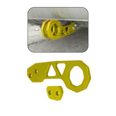 Imagem de Gancho Engate Reboque Tow Hook Carro Camionete Amarelo Top