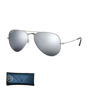 Imagem de Óculos De Sol Ray Ban Aviator Mirror RB3025 Tamanho 58