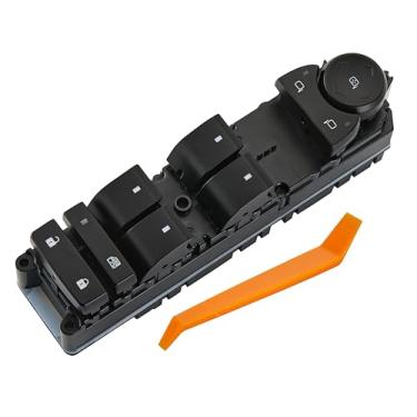 Imagem de ZAPOSTS Interruptor de janela elétrico serve para Chevrolet Silverado, Avalanche, Suburban, Tahoe, Sierra, Yukon 2007-2013. Interruptor mestre de porta de controle lateral do motorista. Sem espelhos