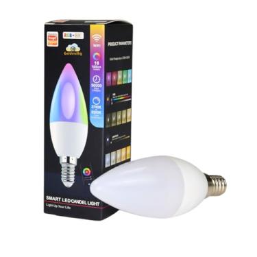 Imagem de Lâmpada E14 Smart Inteligente Led Goldensky Rbg 5w Rgb Wi-fi Alexa Tuya(110)