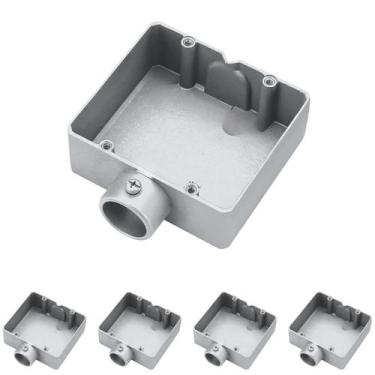 Imagem de 5 Condulete Duplo Tipo E S/rosca Medida 3/4 Em Alumínio Sieg