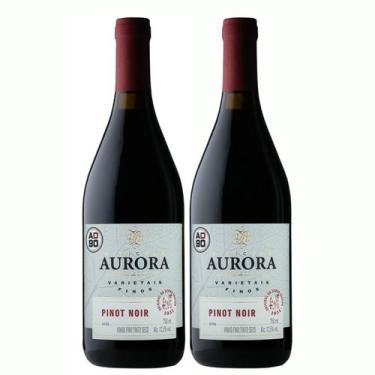 Imagem de Kit 2 Vinho Tinto Pinot Noir Aurora Varietal 750ml - Serra Gaúcha - Vi