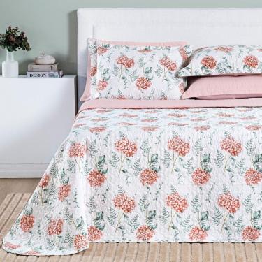 Imagem de Cobre Leito Queen Size 100% Algodão Selin 200 Fios Super