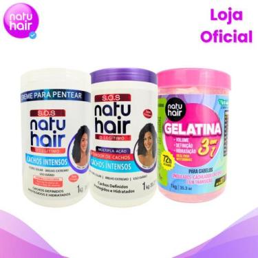 Imagem de Kit Ativador Cachos Intensos + Creme para Pentear Cacho Intensos + Gel