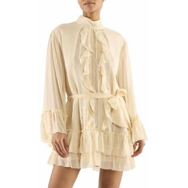 Imagem de Ramy Brook Vestido feminino Claudia, Osso, PP