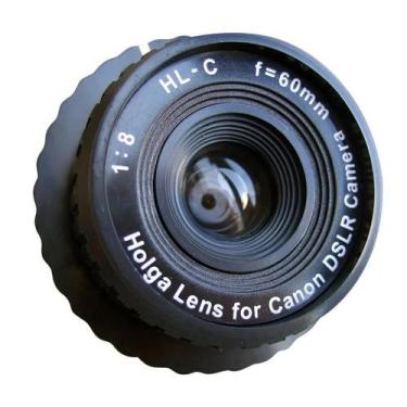 Imagem de Lente Holga HL-C 60mm F/8.0 Preta Para Câmera Canon DSLR SLR 2024 Novo